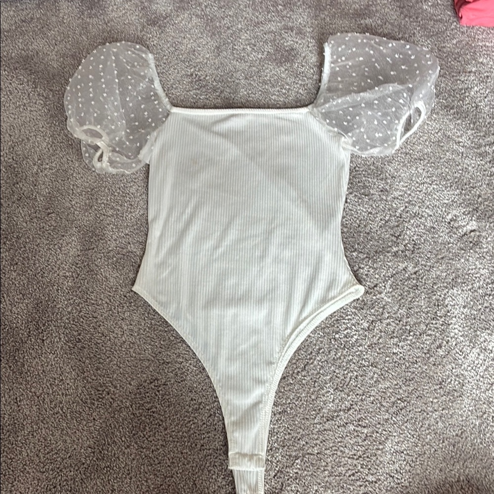 Altar'd State White Bodysuit One Piece Timeless Design